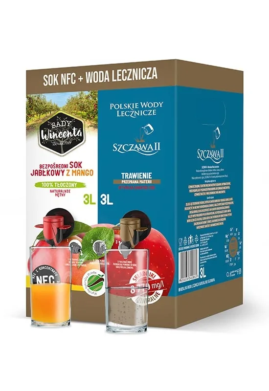 Szczawa II 3L + Sok Jabłko-Mango NFC 3L
